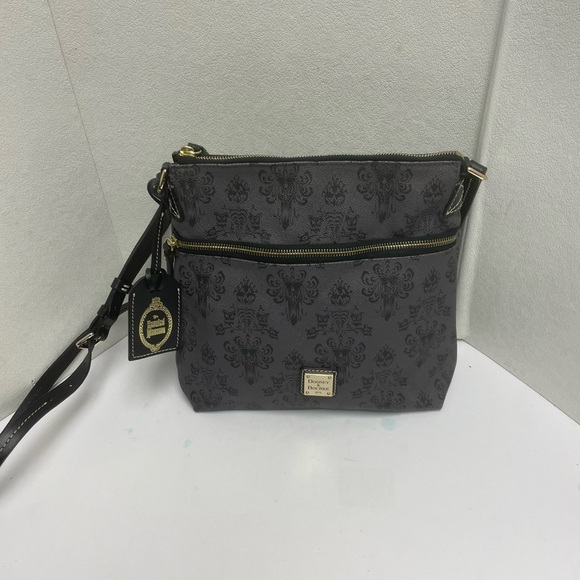 Dooney & Bourke Disney Haunted Mansion Wallpaper Crossbody Bag Letter Carrier
